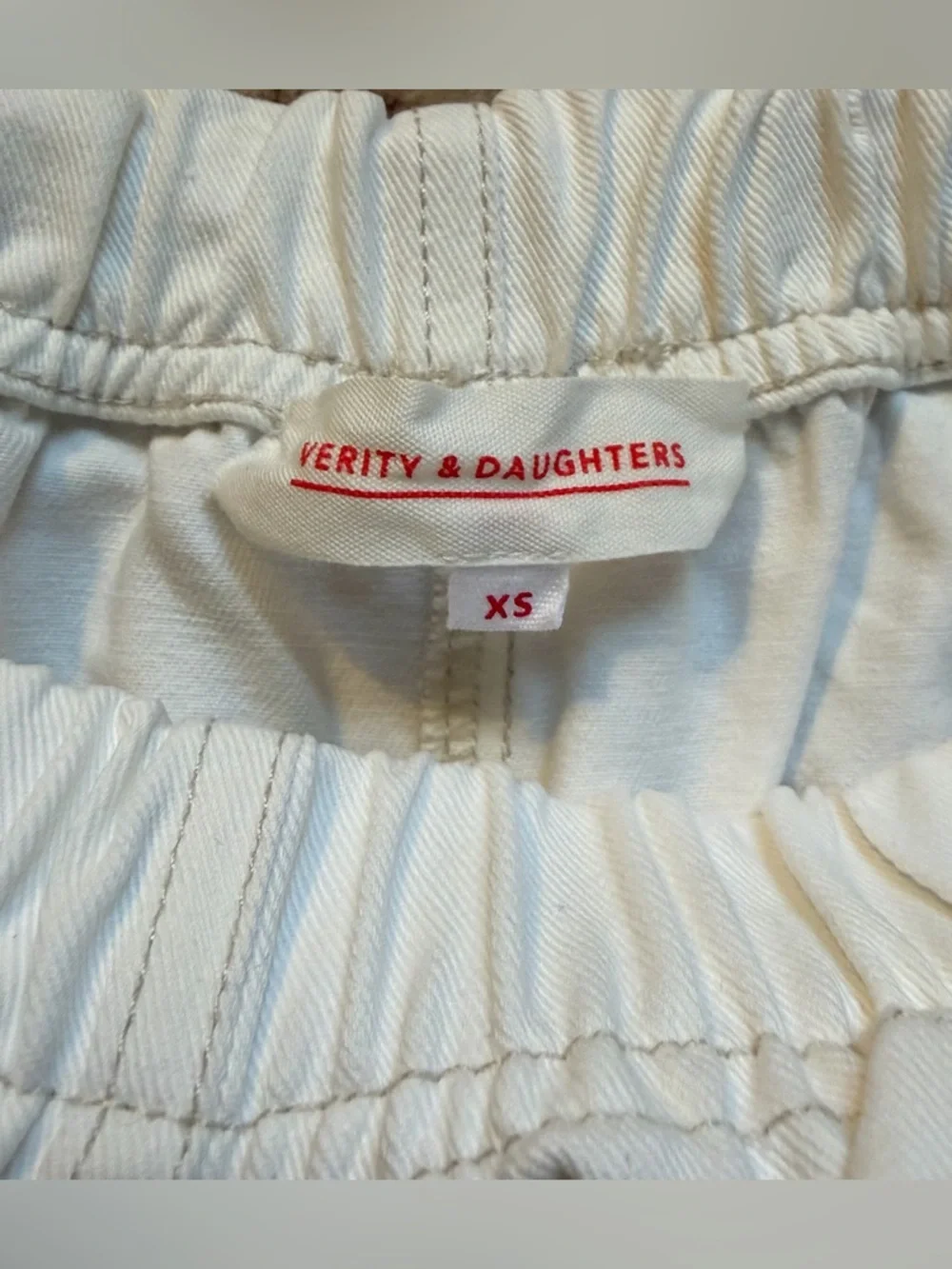 verity & daughters Janus Pant in white/ivory size small barrel